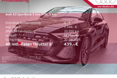 Audi A3 Sportback S-Line s-tronic Klima NAVI PDC LED