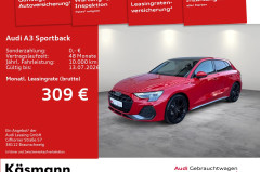 Audi A3 Sportback S line 30TFSI AHK HUD PANO SONOS