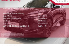 Audi Q3 Sportback e-hybrid s-tronic NAVI AHK LED DAB
