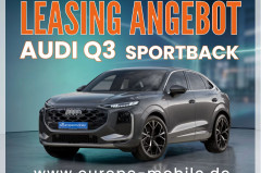 Audi Q3 Sportback S line TFSI quattro 204PS (UVP 68.925€) PANO/NAV/TECHPLUS/KLIMAPLUS/DYNAMIK/UVM: