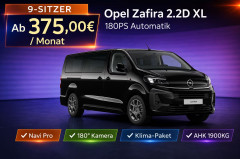 Opel Zafira Edition 2.2D XL 180PS 9-Sitzer|AHK|Navi|Kamera|LED