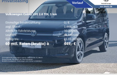 Volkswagen Caddy Life Energy 2.0 TDI Klima AHK Allwetter