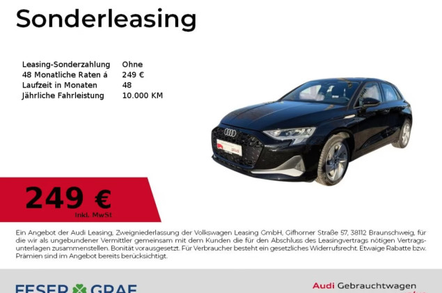 Audi A3 Sportback 35TFSI Navi/SHZ/Kamera/ACC