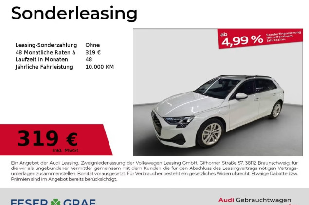 Audi A3 Sportback 40 TFSI e S tronic Vir. Cockpit/Kam