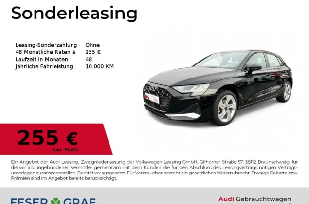 Audi A3 Sportback Advanced 30 TDI Navi+/SHZ/AHK/PDC+