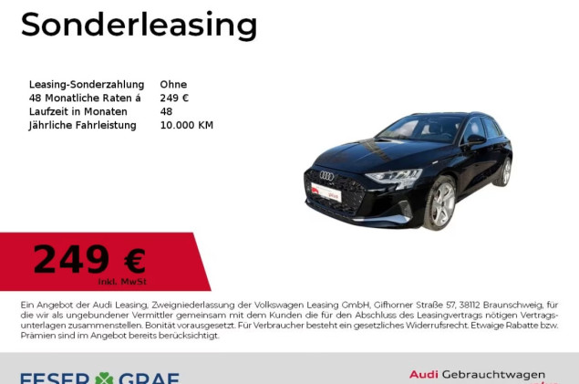 Audi A3 Sportback Advanced 30TFSI Navi+/SHZ/Kamera/AC