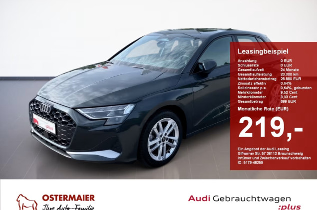 Audi A3 Sportback ADVANCED TDI S-TRONIC LED.NAVI.R-KAMERA.ALU
