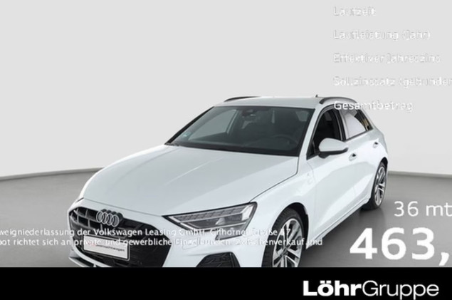 Audi A3 Sportback S line 30 TFSI S tronic AHK GWP GWF