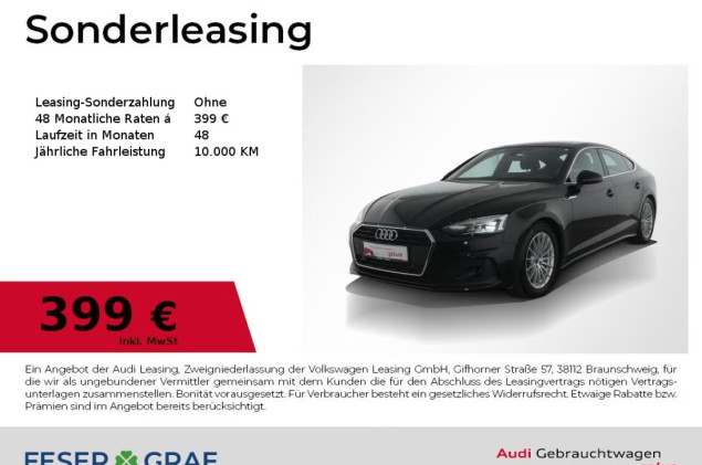 Audi A5 Sportback 35 TDI S tronic Navi Plus/ Pano/PDC