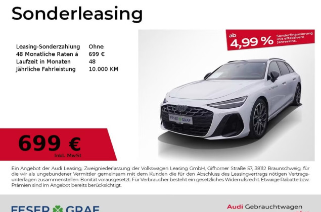 Audi A6 Avant 40 TDI qu. Pano AHK B&O AIR 360° Stdhz.