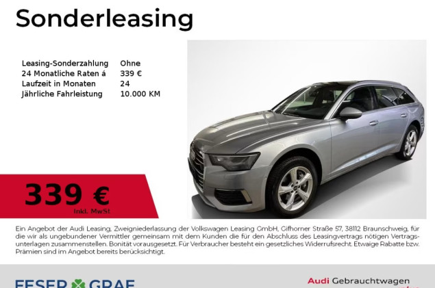 Audi A6 Avant Design 45 TFSI qu S tr. LED PANO ACC KA