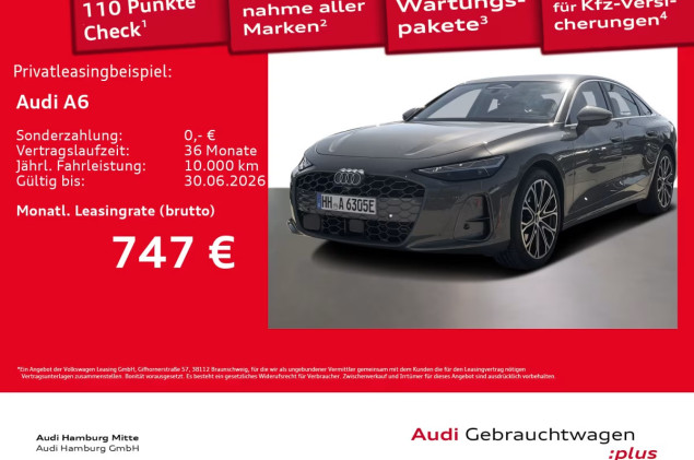 Audi A6 e-hybrid quattro S tronic Matrix Kamera