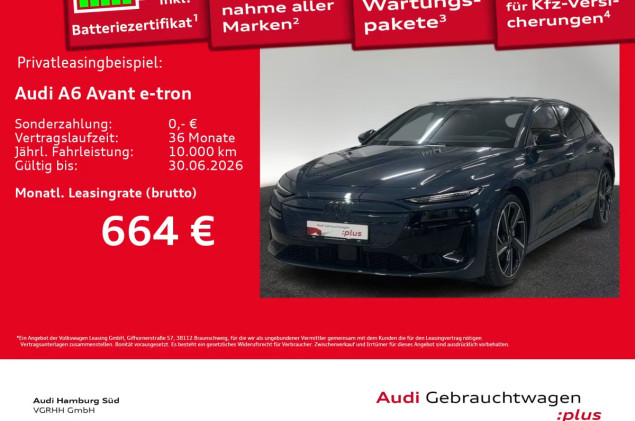 Audi A6 e-tron A6 Avant e-tron performance S LINE/360°/AHK/LM21