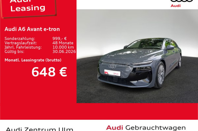 Audi A6 e-tron Avant performance AHK PANO 0,25%