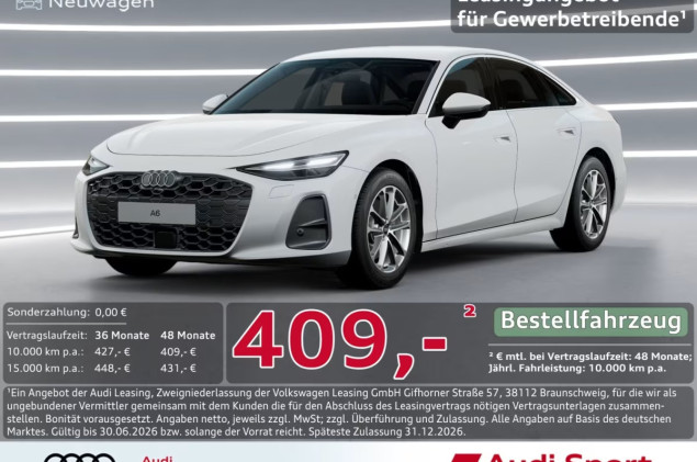 Audi A6 Limousine TFSI LED KAMERA ACC UPE 55.500,-