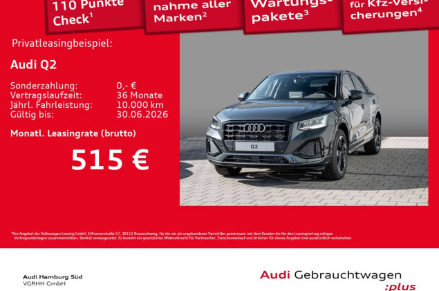 Audi Q2 35 TFSI advanced S tronic KAMERA/AHK/LM18