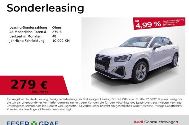 Audi Q2 S line 30 TFSI 6-Gang LED el. Heckklappe