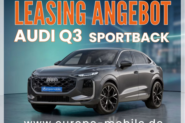 Audi Q3 Sportback S line TFSI quattro 204PS (UVP 68.925€) PANO/NAV/TECHPLUS/KLIMAPLUS/DYNAMIK/UVM: