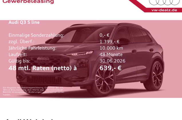 Audi Q3 SUV e-hybrid S-tronic Klima NAVI PDC