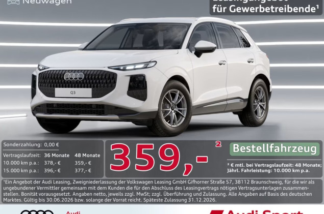 Audi Q3 TFSI LED PDC+ Virtual+ 17 UPE 45.580,-