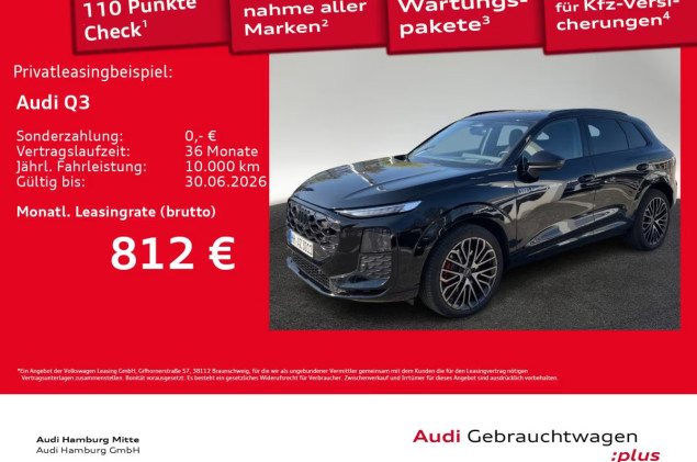 Audi Q3 TFSI quattro S tronic Pano Matrix AHK