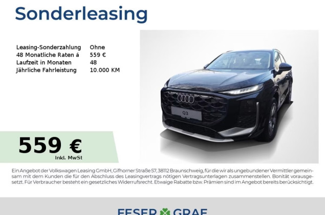 Audi Q3 TFSI S line Ext. AHK LED Sportsitz Tech plus