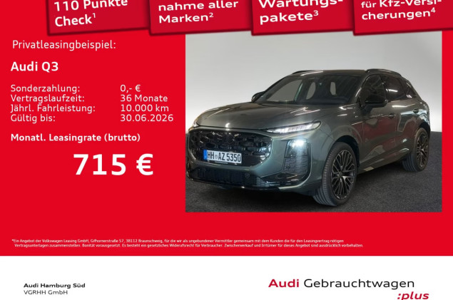 Audi Q3 TFSI S tronic 2xS LINE/TECH-PRO/LM20/AHK
