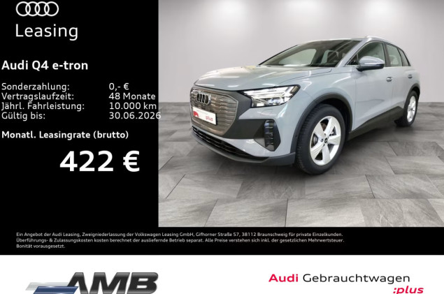 Audi Q4 e-tron 35 AHK/Matrix/HuD/Navi+/RFK/01.30Garantie