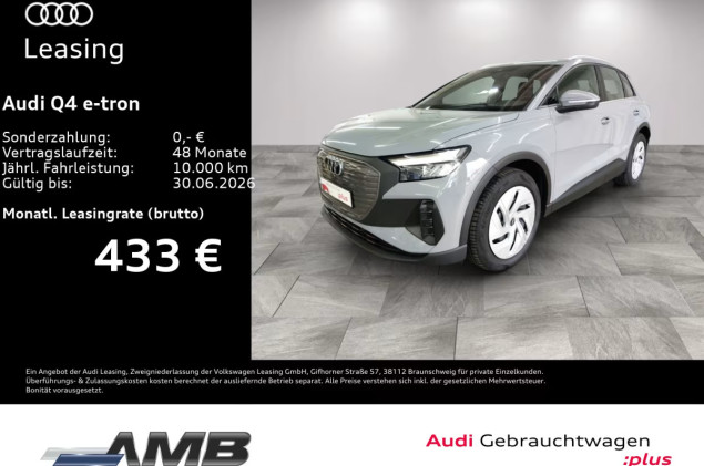 Audi Q4 e-tron 40 Standklima/Sportsitze/WäPu/06.30Garantie