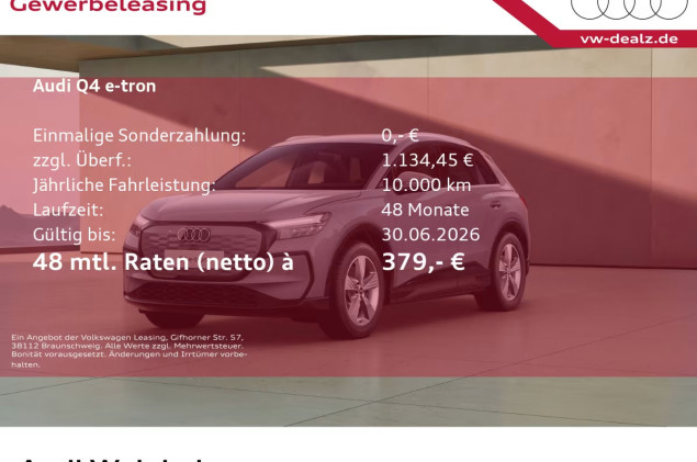 Audi Q4 e-tron Q4 SUV e-tron