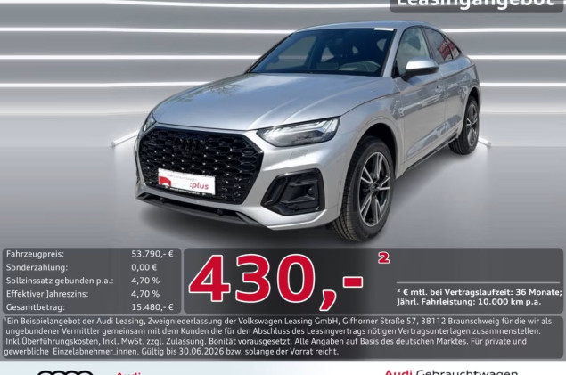 Audi Q5 Sportback 50 TDI qu S line MATRIX AHK HuD ACC