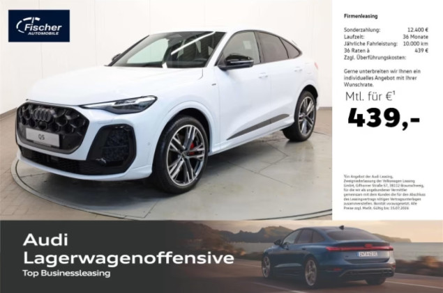 Audi Q5 Sportback e-hybrid quattro S line 0,5% DW Versteuerung
