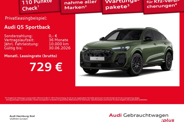 Audi Q5 Sportback TDI qu. 2xS LINE/HUD/LM21/B&O/360°