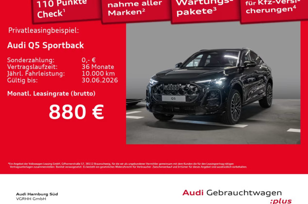 Audi Q5 Sportback TDI qu. S tronic S LINE/PANO/LM21