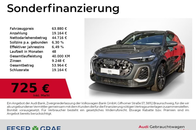 Audi Q5 SUV edition one mit Akzenten magnesiumgrau