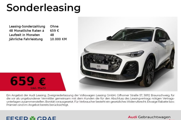 Audi Q5 SUV edition one mit Akzenten mythosschwarz