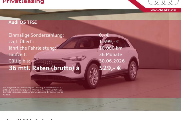 Audi Q5 SUV TFSI S tronic Klima Navi Sitzheizung LED