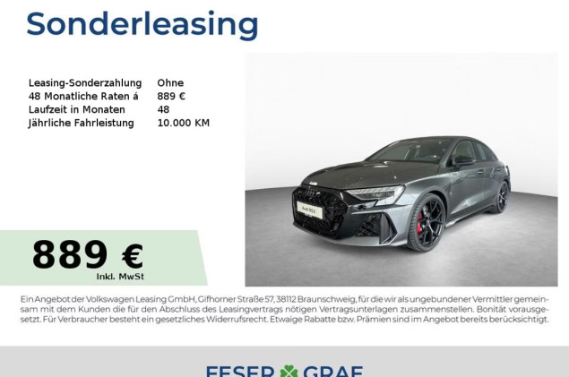 Audi RS3 Limousine S tr. *SPORTABGAS*MATRIX*