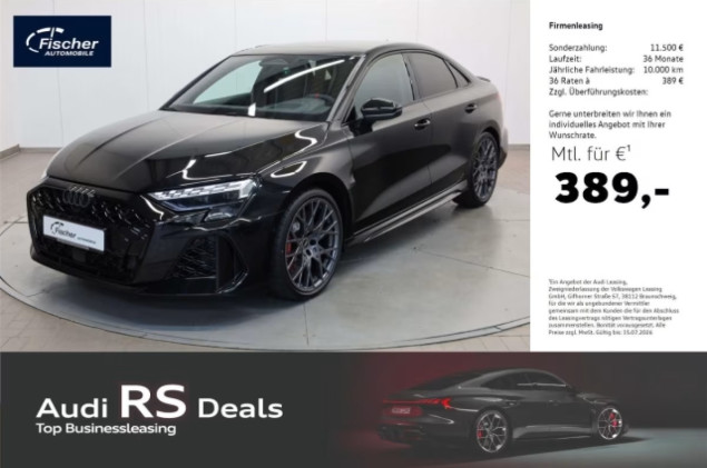 Audi RS3 Limousine TFSI quattro 280 km/h