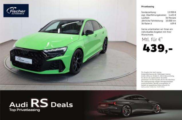 Audi RS3 Limousine TFSI quattro 280 km/h