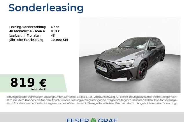 Audi RS3 Spb S tr *PANO*ABGAS*MATRIX*KAMERA*