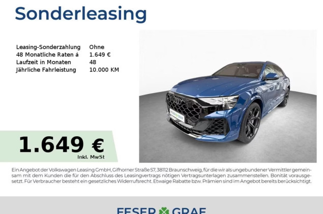 Audi RS Q8 SUV perf. tiptr. *PANO*HD MATRIX*