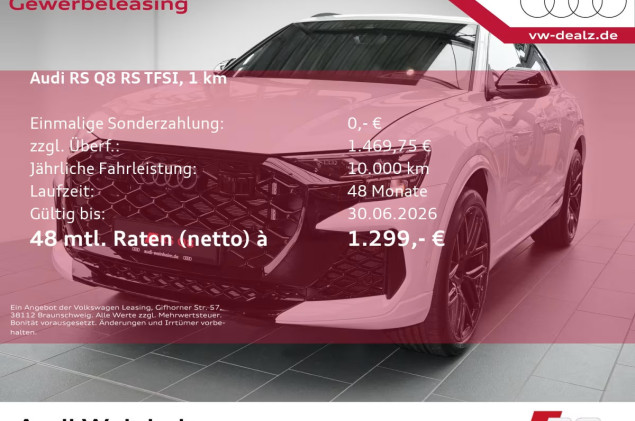 Audi RS Q8 SUV tiptronic AHK PANO HeadUp