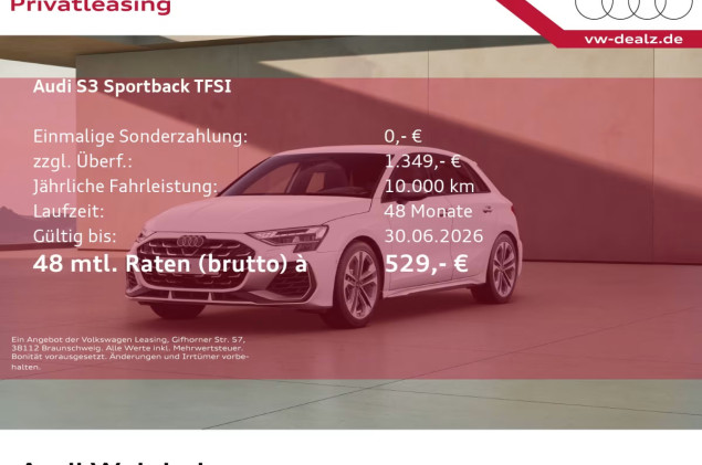 Audi S3 Sportback S-tronic Klima ALU 18 LED DAB