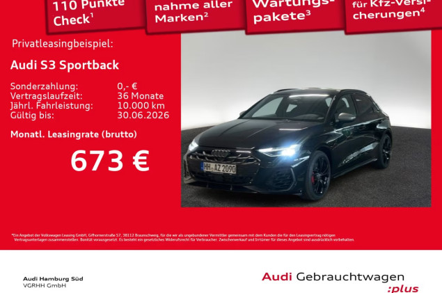 Audi S3 Sportback TFSI S tronic S LINE/NAV/KAMERA/ACC