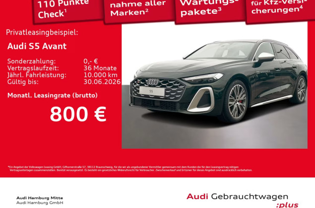 Audi S5 Avant TFSI quattro S tronic Pano AHK B&O