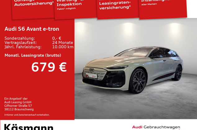 Audi S6 e-tron Avant qu MATRIX 360° HUD PANO LUFT
