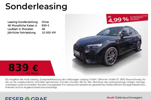 Audi SQ5 Sportback TDI Matrix Navi Pano AHK Sthzg