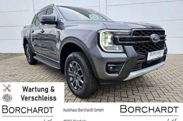 Ford Ranger Wildtrak*e-4WD*el.Rollo*ACC*360°Kamera**Wartung & Verschleiss*Techno46*AHK*