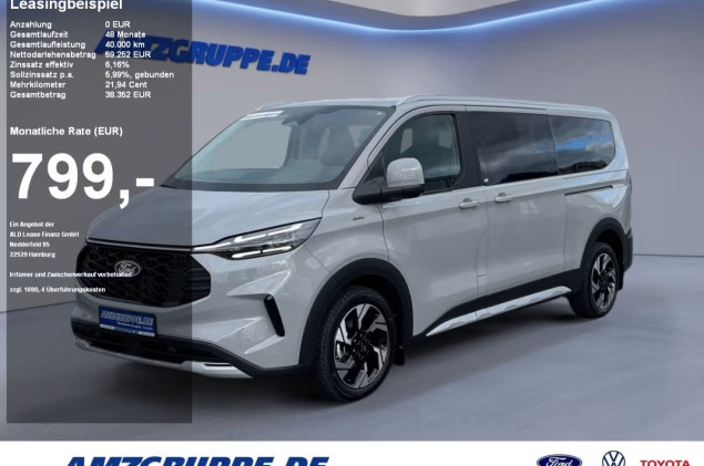 Ford Tourneo Custom Active L2 Aut. 4WD 5J.*Gar. AHK+Standheiz.